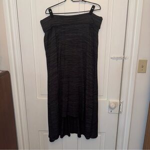 ✨livi active grey knit hi-lo maxi skirt✨